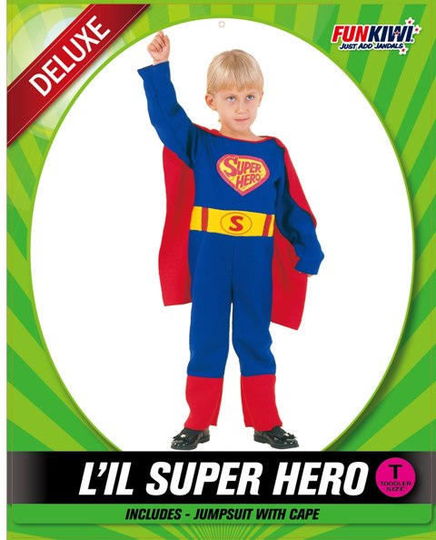 Boys Toddlers Super Hero Jumpsuit Costume
