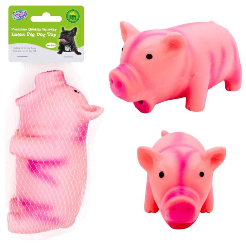 Latex Pig Dog Toy