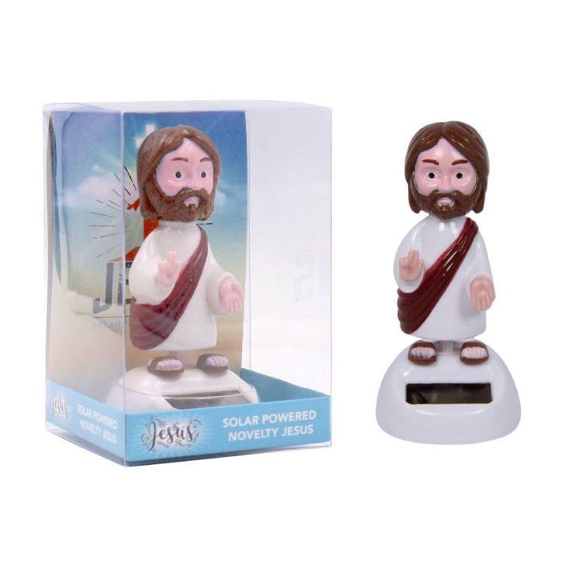 Solar Powered Funky Novelty Jesus - 5cm x 6cm x 10cm