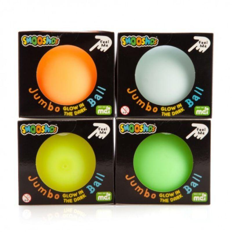 Smooshos Jumbo Glow in the Dark Ball - 10cm - The Base Warehouse