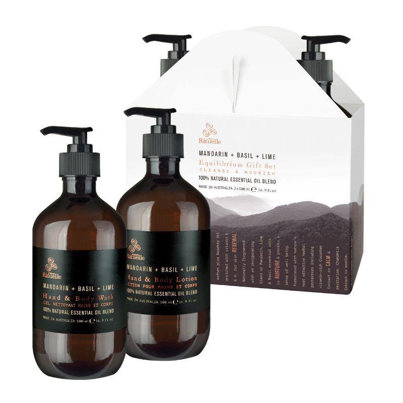 Equilibrium - Mandarin, Basil & Lime Cleanse & Nourish Gift Duet - The Base Warehouse