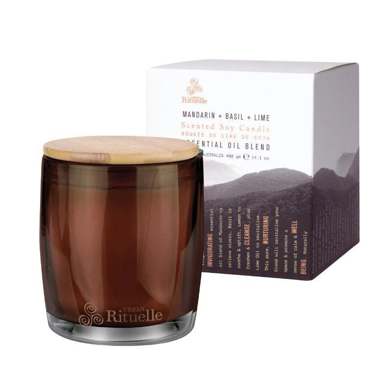 Equilibrium - Mandarin, Basil & Lime Soy Candle - 400g