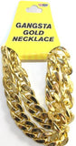 Load image into Gallery viewer, Gold Gangsta Chain Necklace - The Base Warehouse