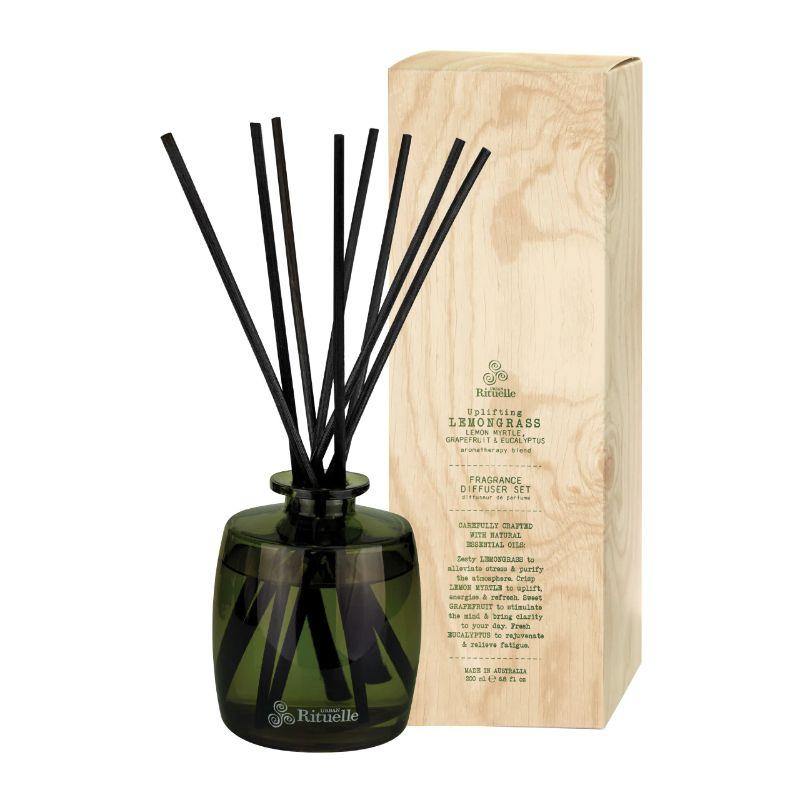 Flourish Organics - Lemongrass, Lemon Myrtle, Grapefruit & Eucalyptus Diffuser - 200ml - The Base Warehouse