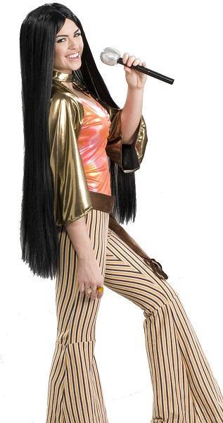 Womens 1960s Babe Black Wig - The Base Warehouse