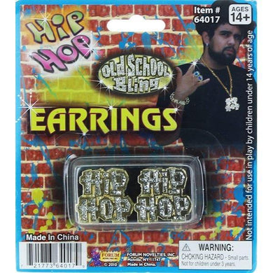 Old School Bling Hip Hop Earrings - The Base Warehouse