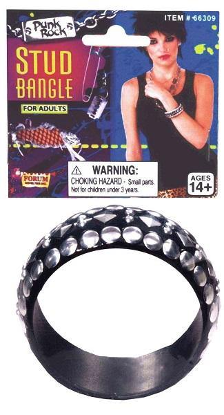 Womens Black Stone Bangle Bracelet