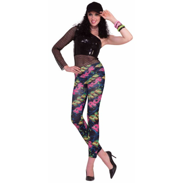 Womens Hip Hop Graphic Leggings