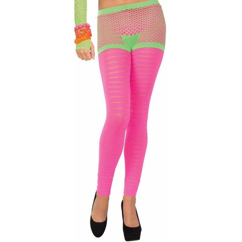Green Sexy Club Candy Neon Fishnet Shorts