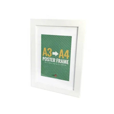 White Matte Cosmos MDF Frame - Frame A3 / Inner A4 - The Base Warehouse