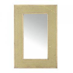 Natural Cane Rattan Rectangle Mirror - 60cm x 90cm - The Base Warehouse