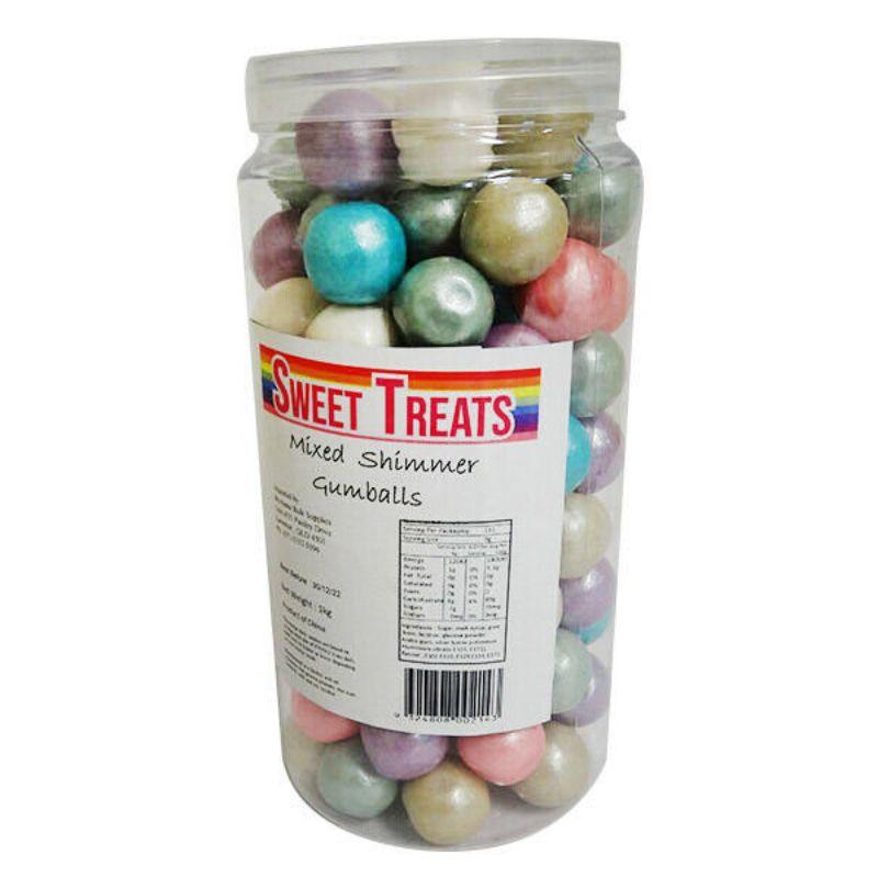 Mixed Shimmer Gum Balls - 1kg
