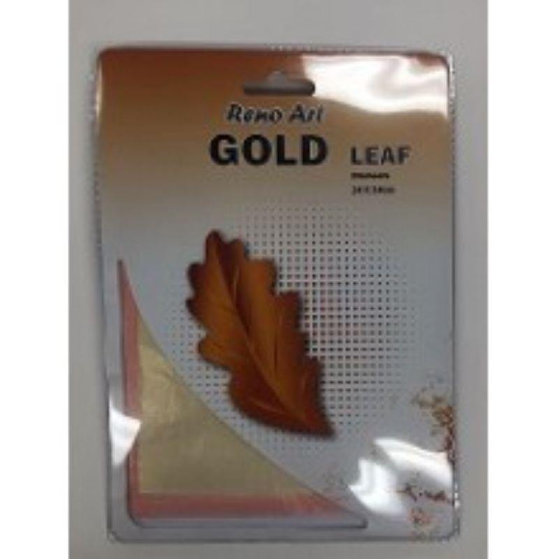 25 Sheets Gold Leaf - 14cm x 14cm