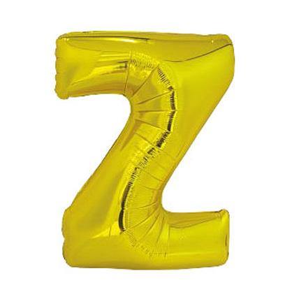 Gold Letter Z Foil Balloon - 86cm - The Base Warehouse