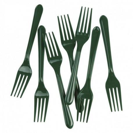 20 Pack Green Reusable Forks
