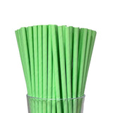 Load image into Gallery viewer, 80 Pack Green Paper Straws - 0.6cm x 19.7cm
