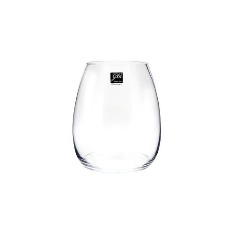 Glass Belly Vase - 20cm
