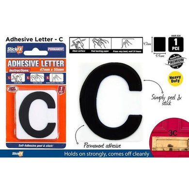 Adhesive Letter C - The Base Warehouse