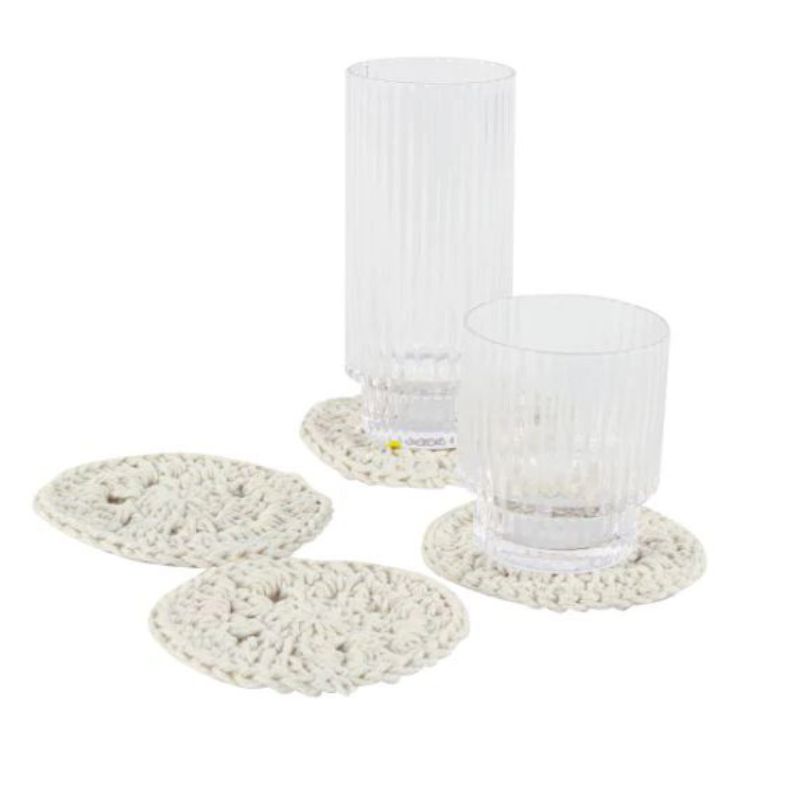 Set of 4 Tatun Macrame Coaster