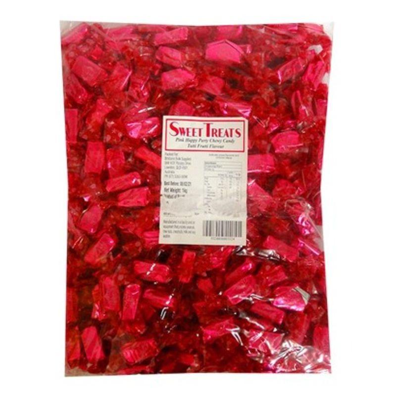 Pink Foiled Fruit Chews - 1kg