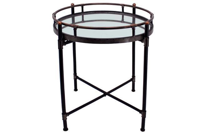Soft Black Mirrored Table - 55cm x 45cm - The Base Warehouse