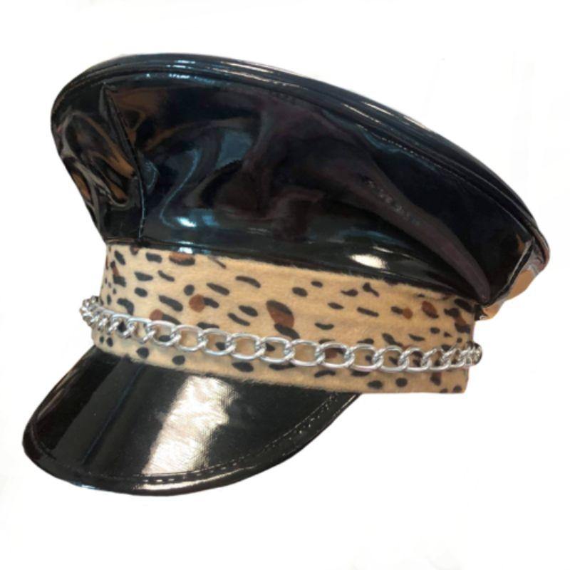 Naughty Biker Hat with Chain - The Base Warehouse