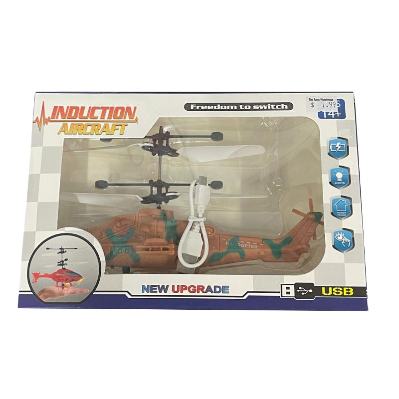 Induction Flying Aircraft Helicopter - 10cm x 15cm
