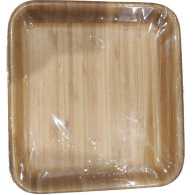 Square Wooden Plate - 17cm - The Base Warehouse