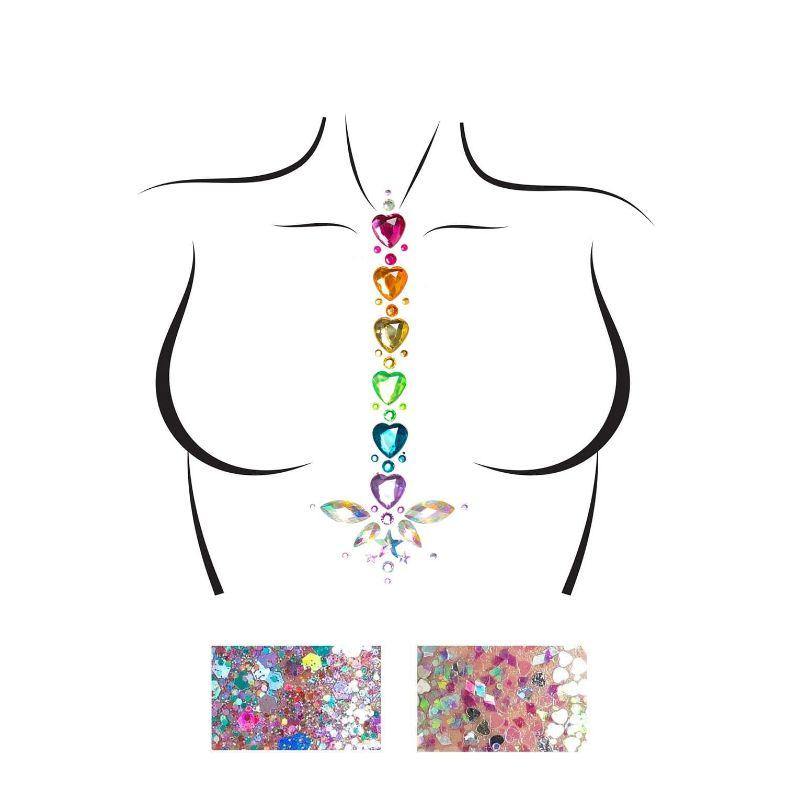 Adore Adhesive Body Jewels Sticker & Body Glitter Packs - The Base Warehouse