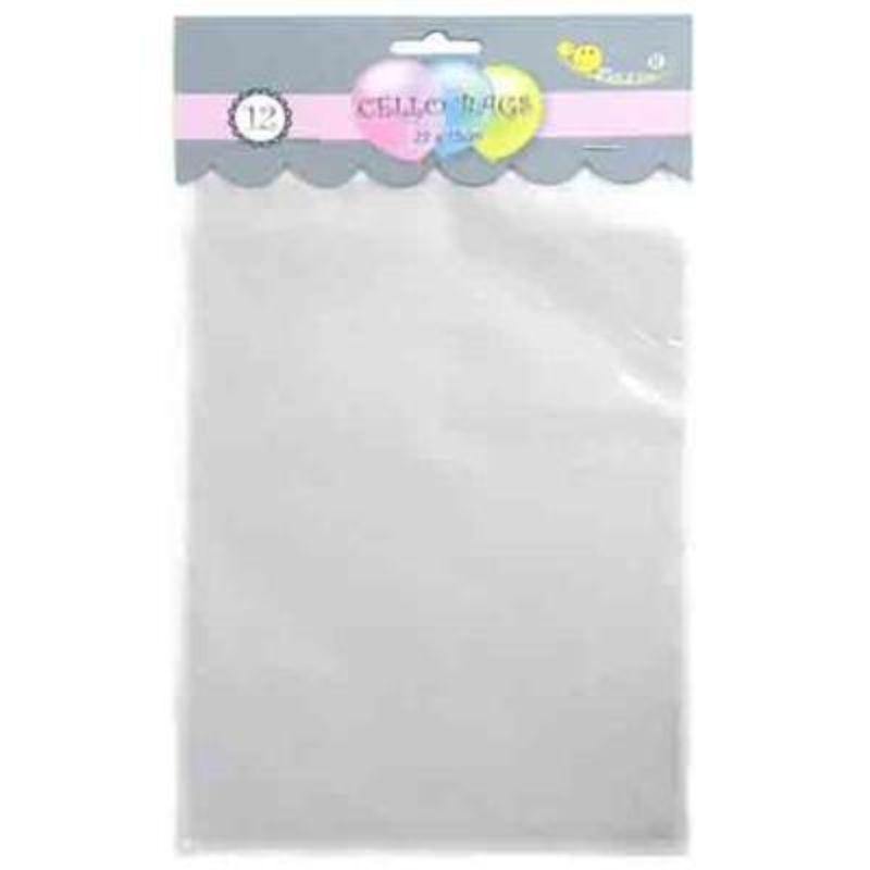 12 Pack Cello Bags - 22cm x 15cm - The Base Warehouse