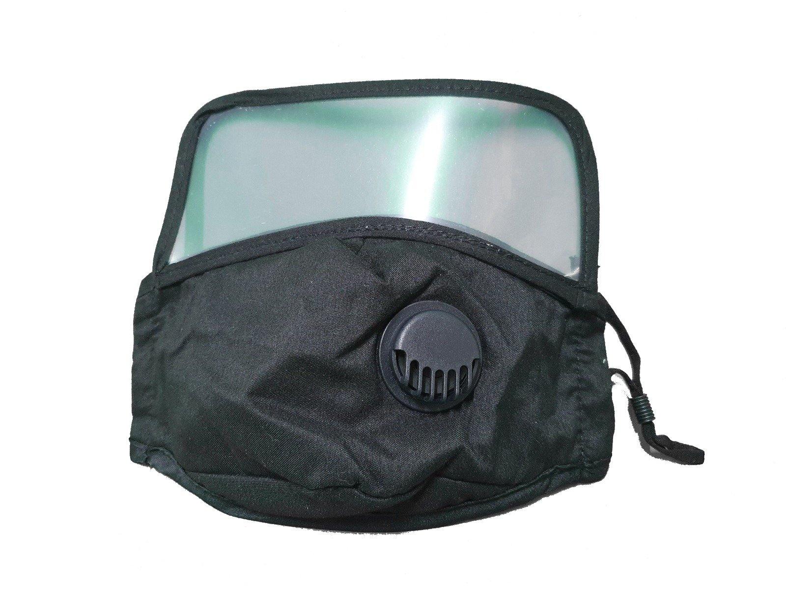 Reusable Face Mask with Shield & PM2.5 Filter