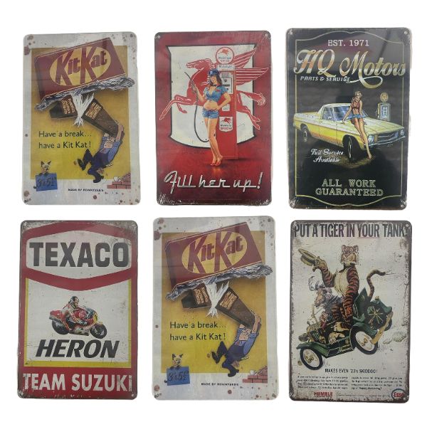 Metal Plate Assorted Designs - 20cm x 30cm