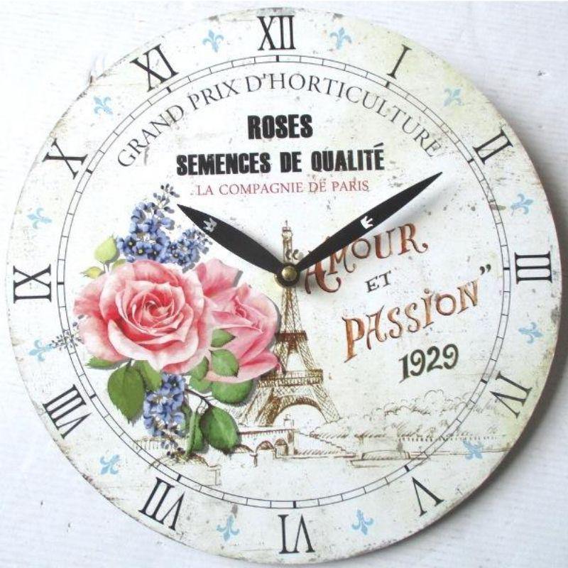 Roses Clock - 30cm
