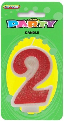 Pink Numeral Candle - 2 - The Base Warehouse