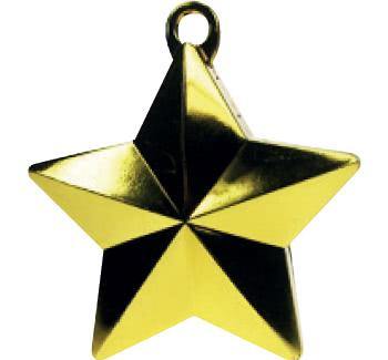 Gold Glitz Star Balloon Weight - The Base Warehouse