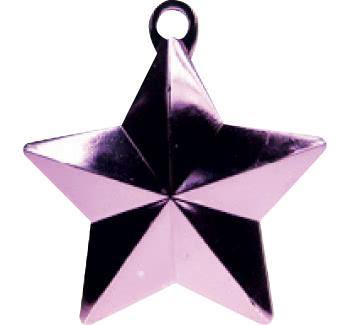 Pastel Pink Glitz Star Balloon Weight - The Base Warehouse