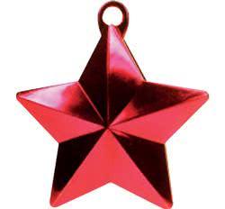 Red Glitz Star Balloon Weight