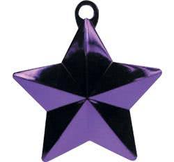 Purple Glitz Star Balloon Weight - The Base Warehouse