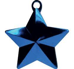 Royal Blue Glitz Star Balloon Weight - The Base Warehouse