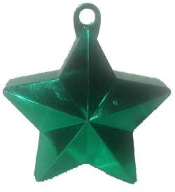 Green Glitz Star Balloon Weight