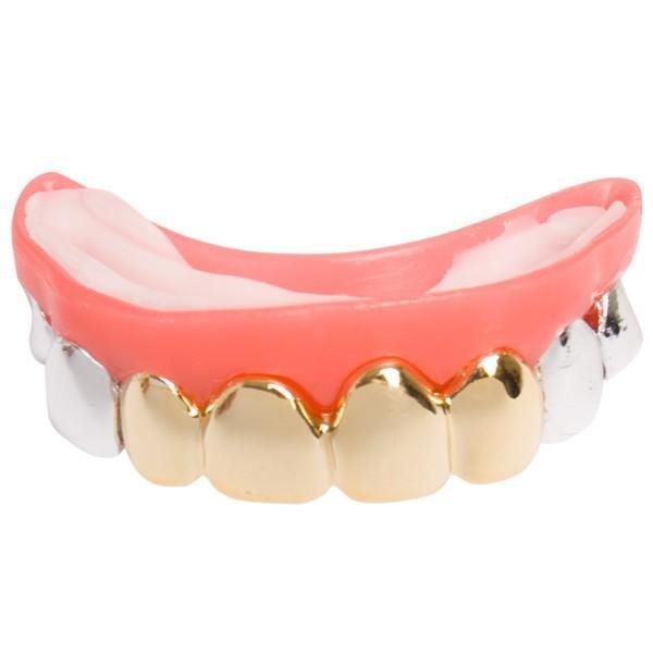 Silver & Gold Look Teeth - The Base Warehouse