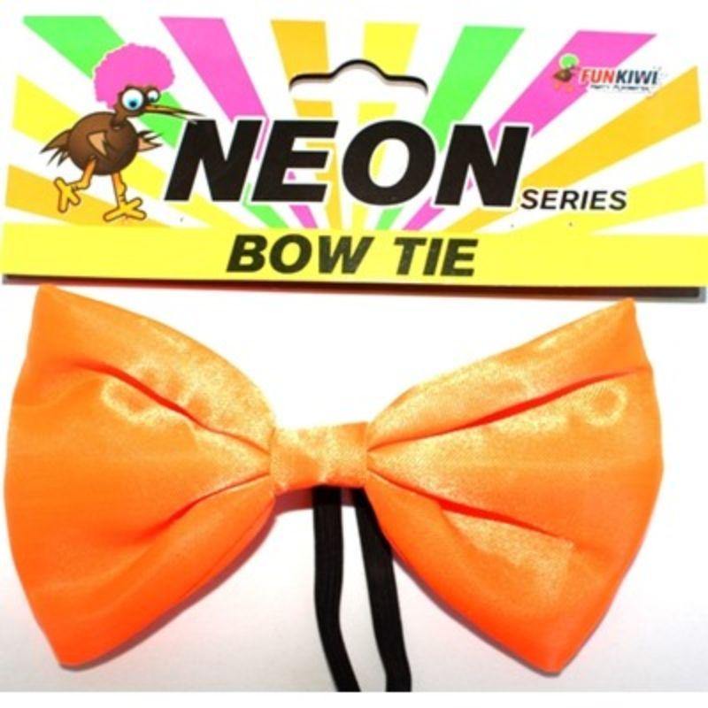 Adult Neon Orange Bowtie - The Base Warehouse