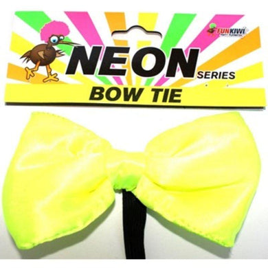Adult Neon Yellow Bowtie - The Base Warehouse