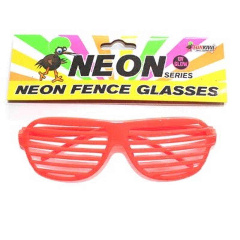 Neon Orange Fence Glasses