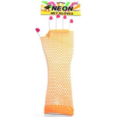 Neon Orange Net Glove - The Base Warehouse