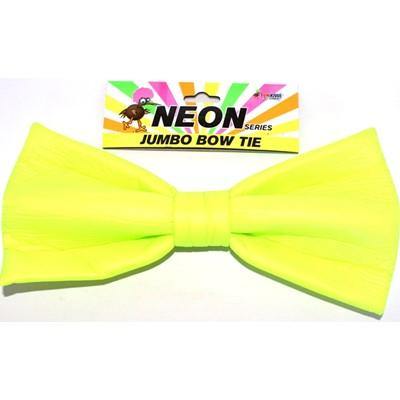 Green Neon Jumbo Bow Tie - The Base Warehouse