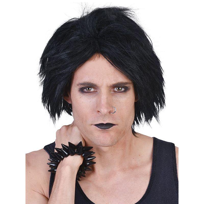 Robert Black Emo Style Wig - The Base Warehouse