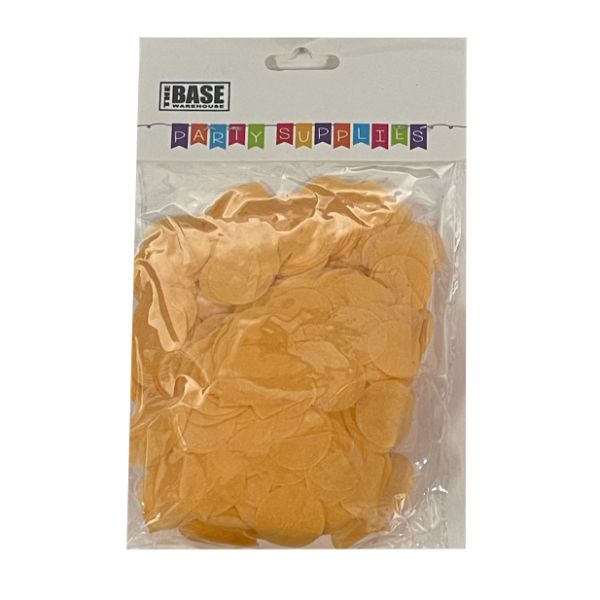 Orange 2cm Paper Confetti - 20g