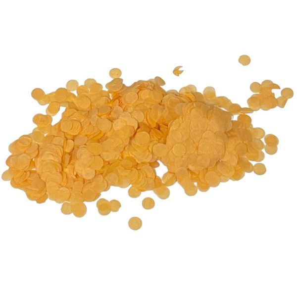 Orange 2cm Paper Confetti - 20g