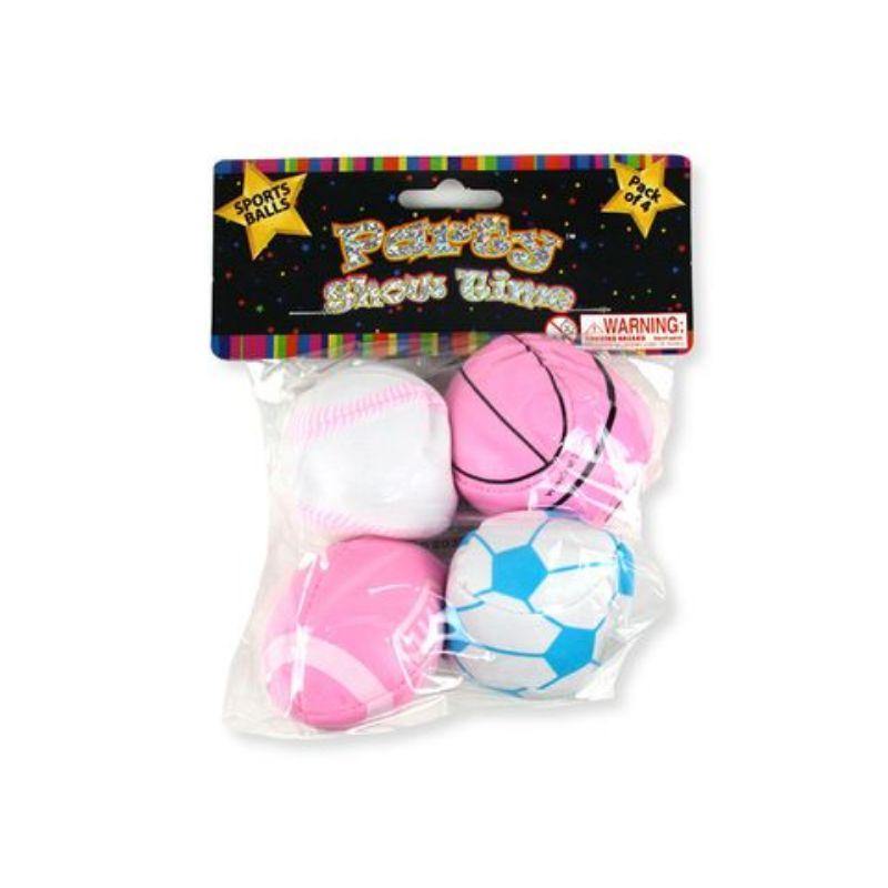 4 Pack Soft Girls Sports Ball